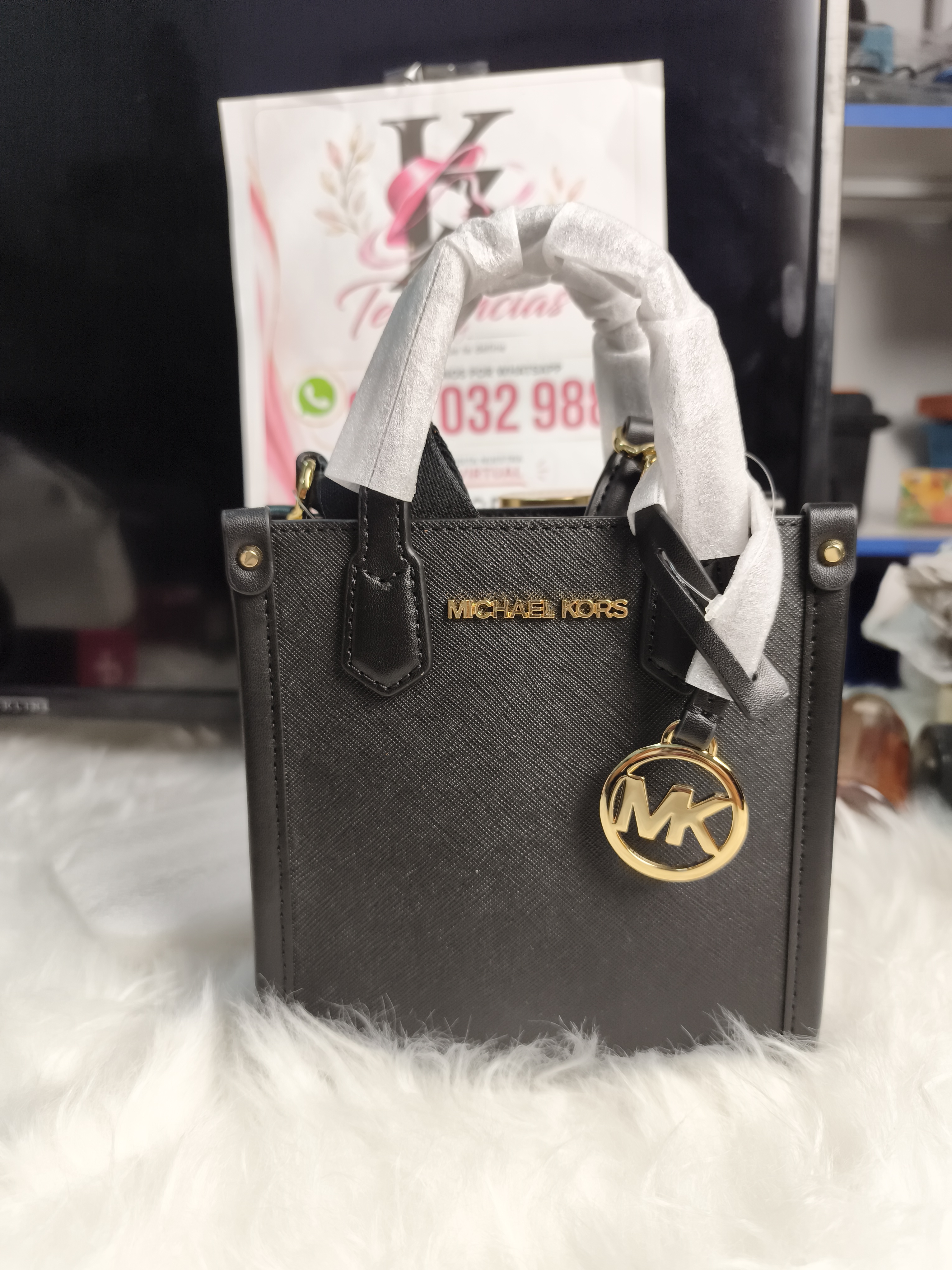 Mini tote MK negro